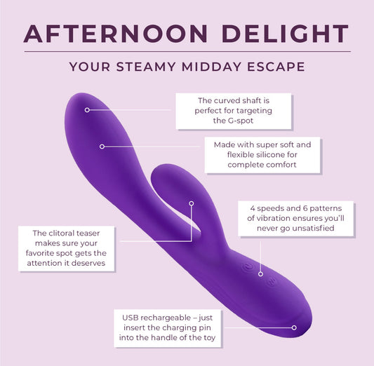 Afternoon Delight - Dual-Action Vibrator **3 LEFT**