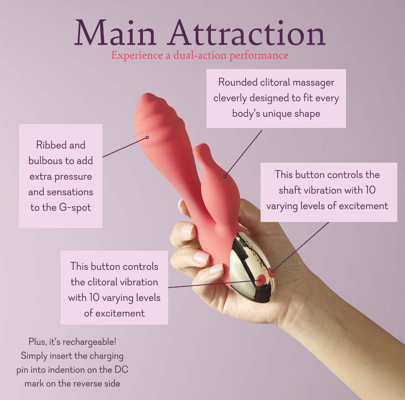 Main Attraction - Dual Action Vibrator