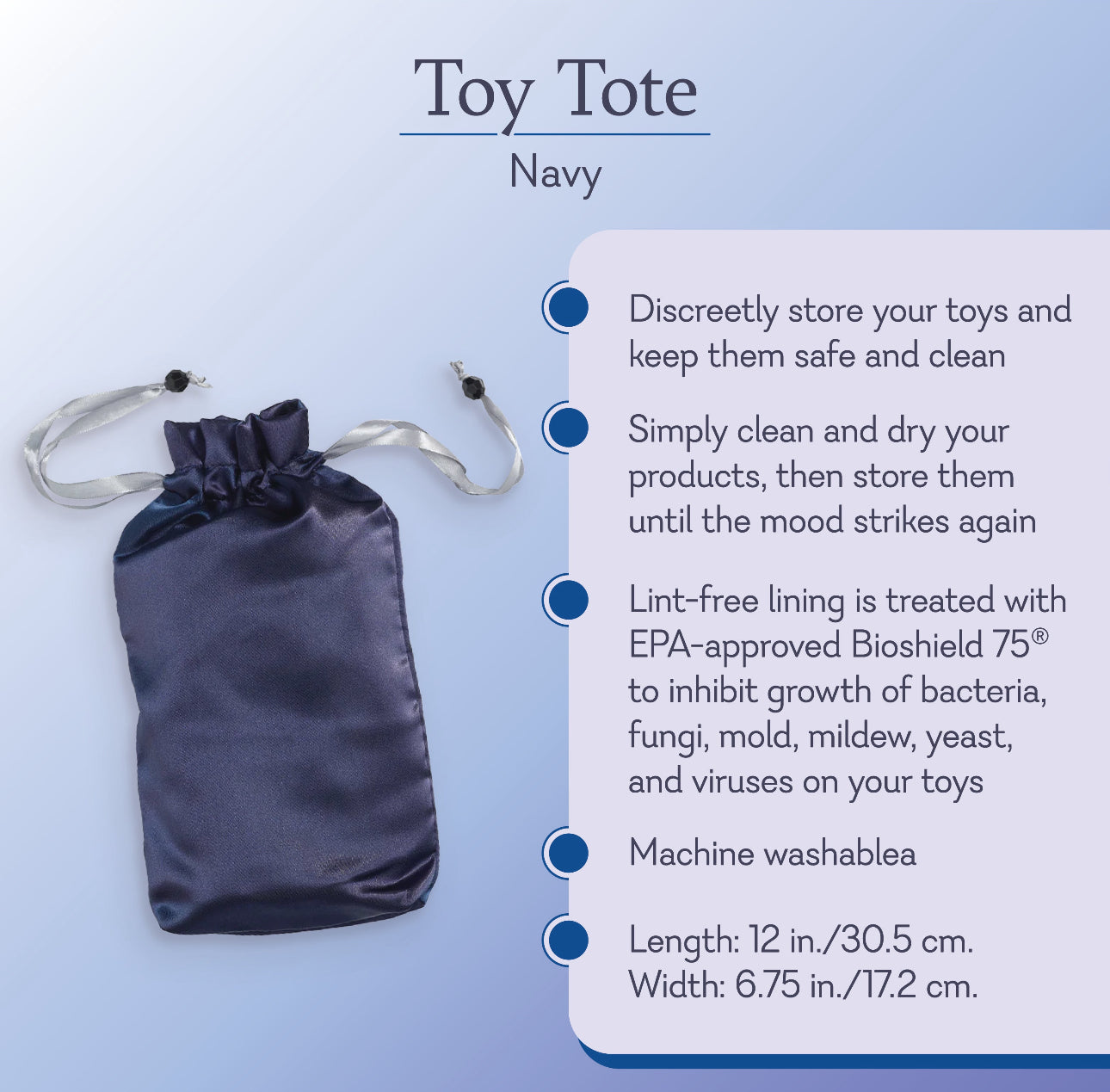 Toy Tote - Navy