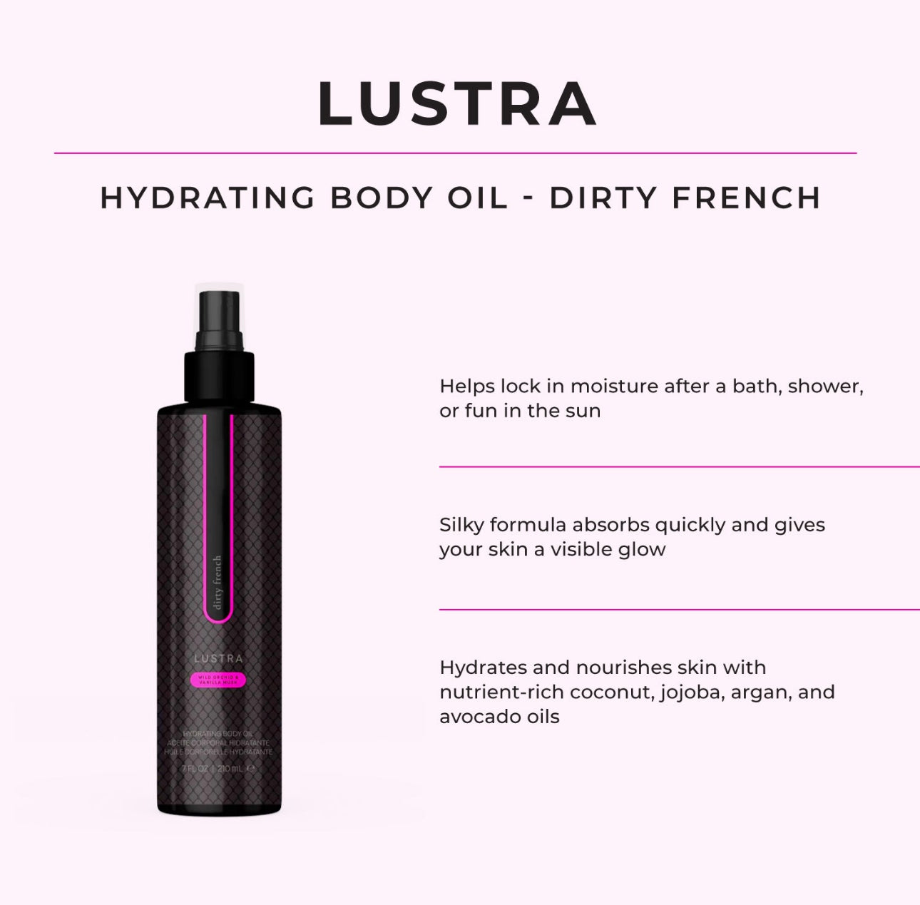 Lustra - Dirty French - Hydrating Body Oil