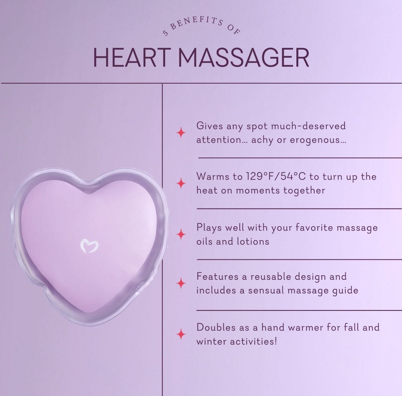 Heart Massager - Reusable Warming Massager
