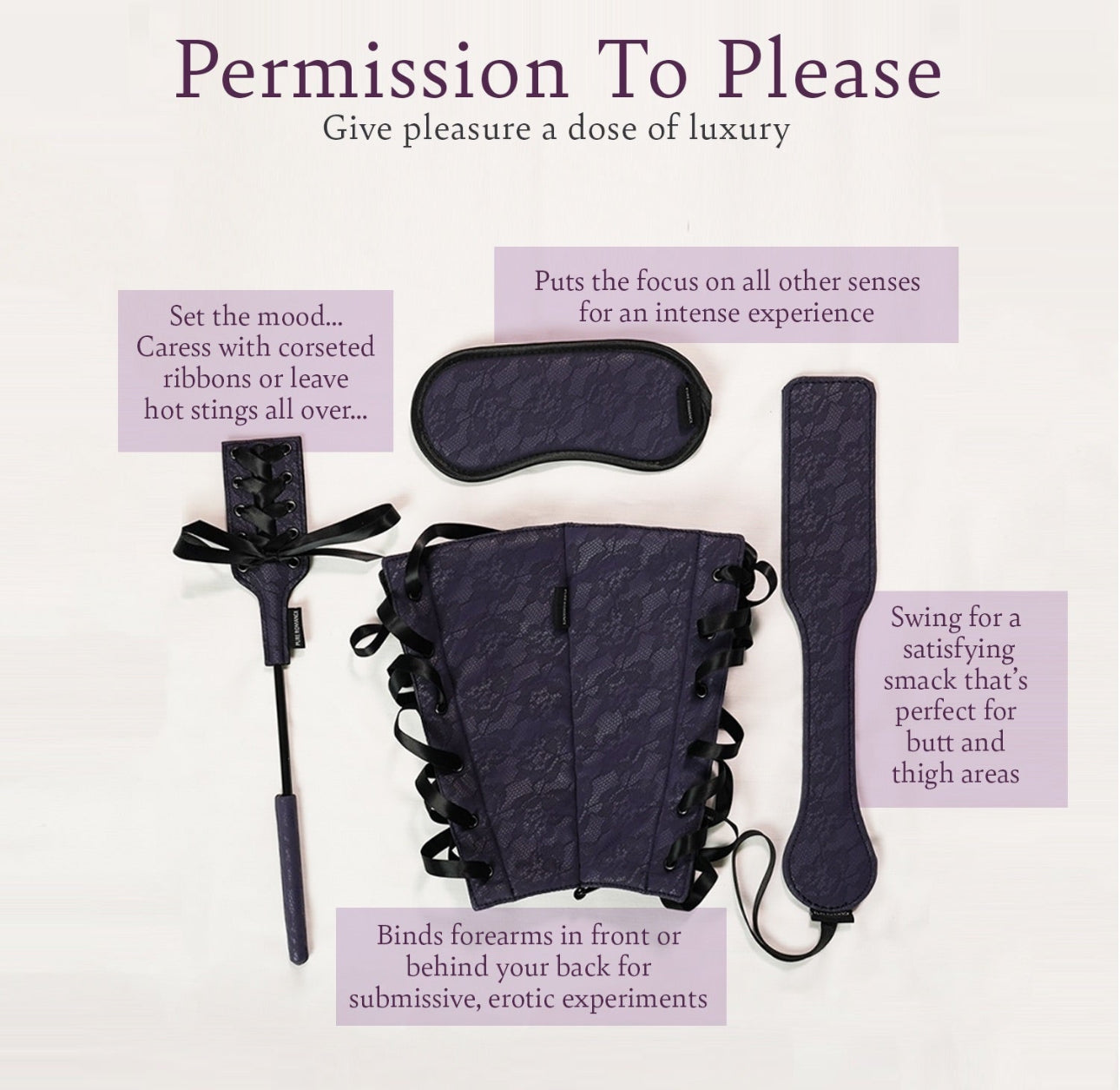 Permission To Please - Luxe Bondage Set