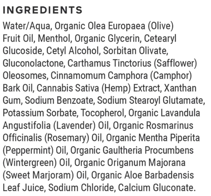 Premium CBD Sports Cream, 1000mg (no THC)