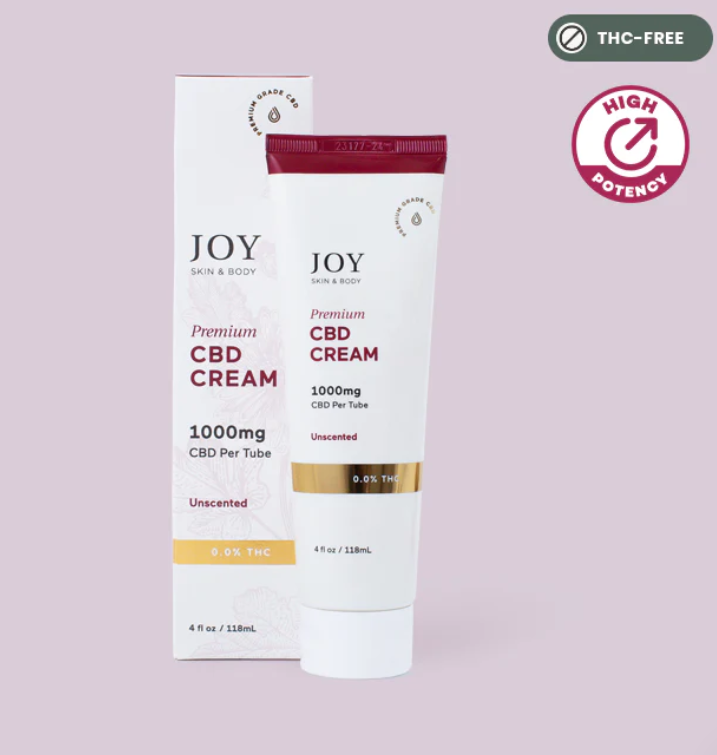 Premium CBD Cream, 1000mg (No THC) Face, Body Hydration